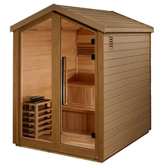 Golden Designs Kaarina Outdoor Traditional Sauna – Canadian Red Cedar Interior | GDI-8506-01 / Kaarina | 6 Person