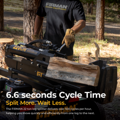 FIRMAN Power Equipment 22-Ton Gas Powered Hydraulic Log Splitter