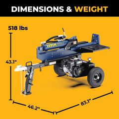 FIRMAN Power Equipment 28-Ton Gas Powered Hydraulic Log Splitter