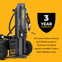 FIRMAN Power Equipment 33-Ton Gas Powered Hydraulic Log Splitter