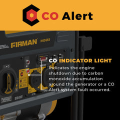 FIRMAN Power Equipment Dual Fuel Portable Generator 4550/3650W Recoil Start