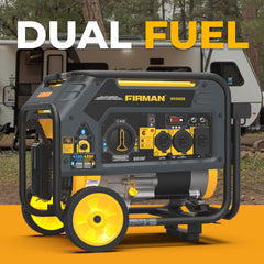 FIRMAN Power Equipment Dual Fuel Portable Generator 4550/3650W Recoil Start