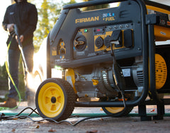 FIRMAN Power Equipment Dual Fuel 5700W Portable Generator Recoil Start 120/240V