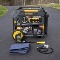 FIRMAN Power Equipment Dual Fuel Portable Generator 7500W Electric Start 120/240V