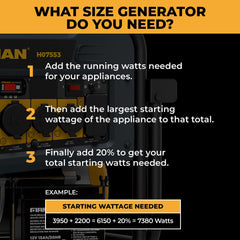 FIRMAN Power Equipment Dual Fuel Portable Generator 9400/7500W Electric Start 120/240V with CO Alert