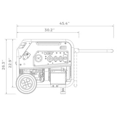 FIRMAN Power Equipment Dual Fuel Portable Generator 8000W Electric Start 120/240V