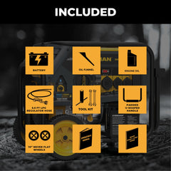 FIRMAN Power Equipment Dual Fuel Portable Generator 10000/8000W Electric Start 120/240V with CO alert