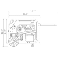 FIRMAN Power Equipment Dual Fuel Portable Generator 8000W Electric Start 120/240V