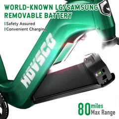 HOVSCO HovAlpha 26" Fat Tire Electric Bike - Green Vista Living