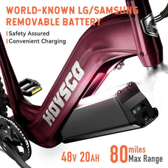 HOVSCO HovAlpha 26" Step-Thru Fat Tire Ebike - Green Vista Living