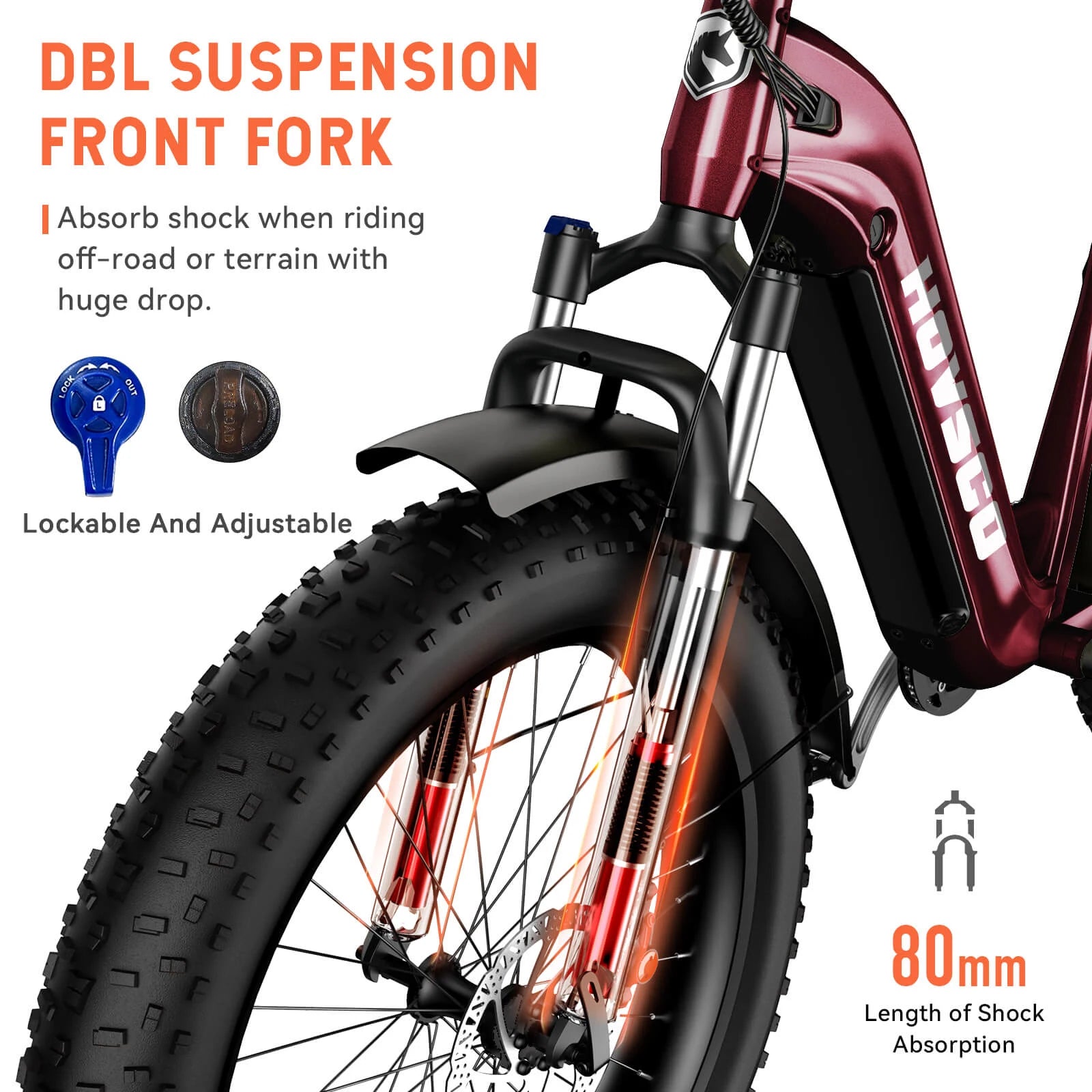 HOVSCO HovAlpha 26" Step-Thru Fat Tire Ebike - Green Vista Living