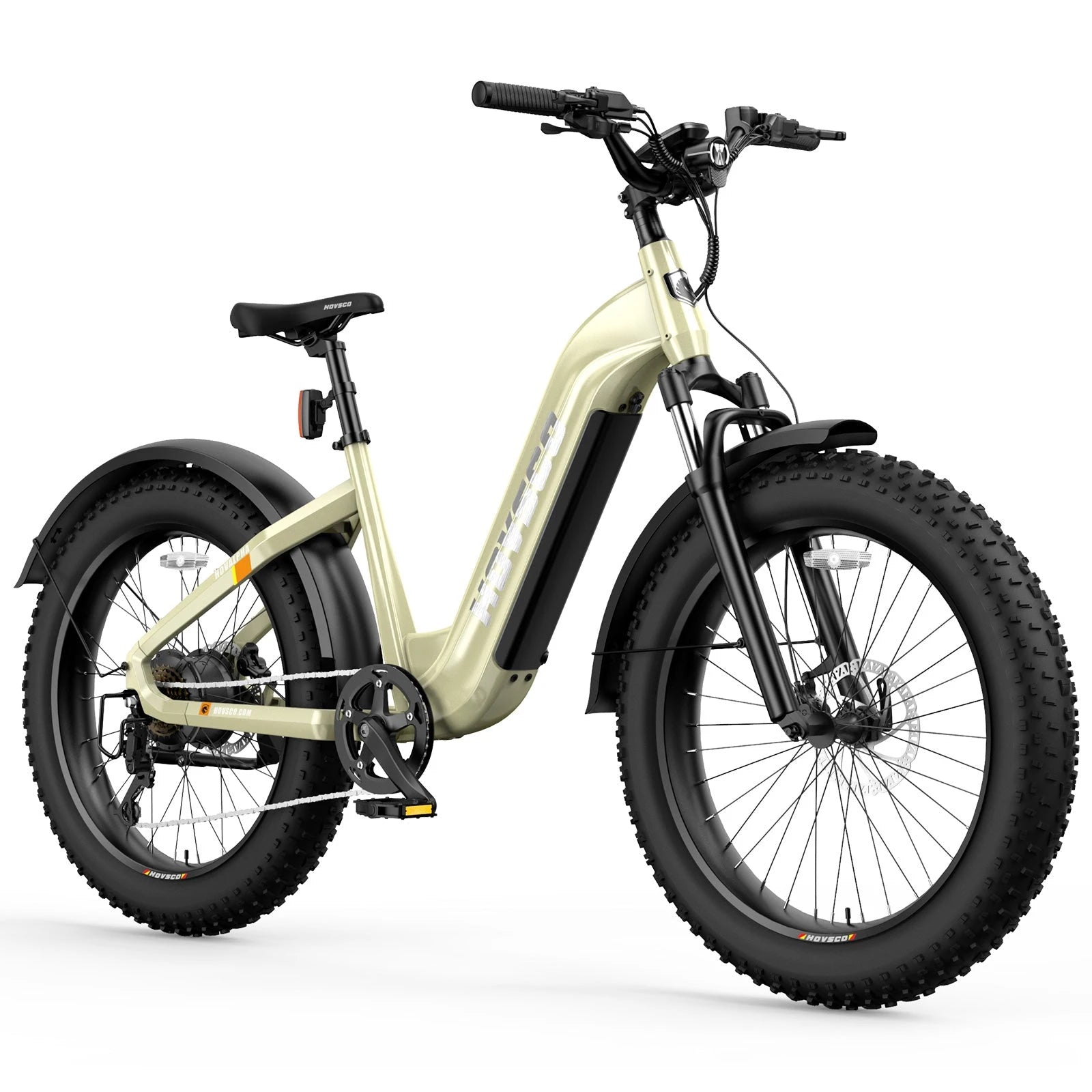 HOVSCO HovAlpha 26" Step-Thru Fat Tire Ebike - Green Vista Living
