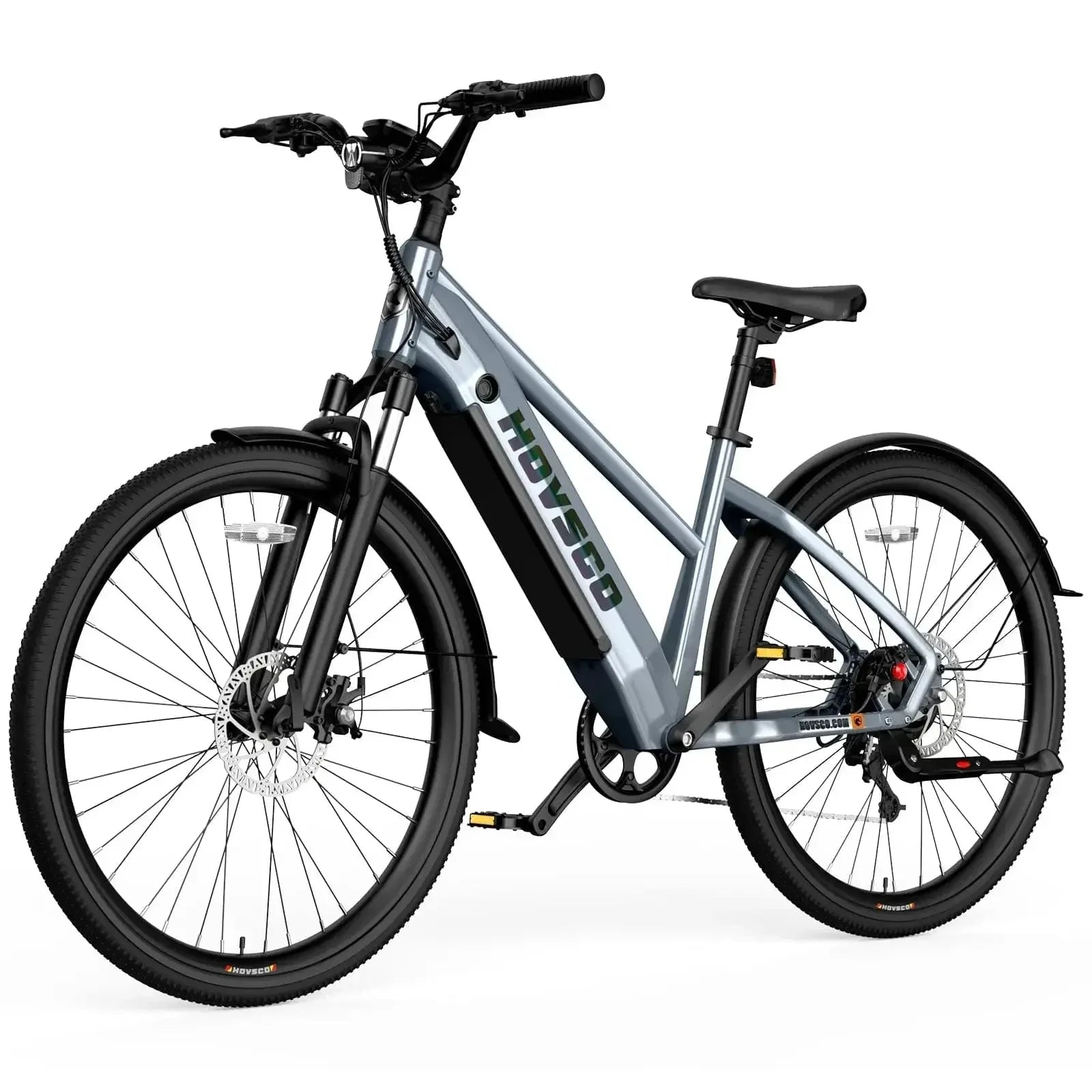 HOVSCO HovCity 27.5" Step-Thru Cruiser Electric Bike For Adults - Green Vista Living