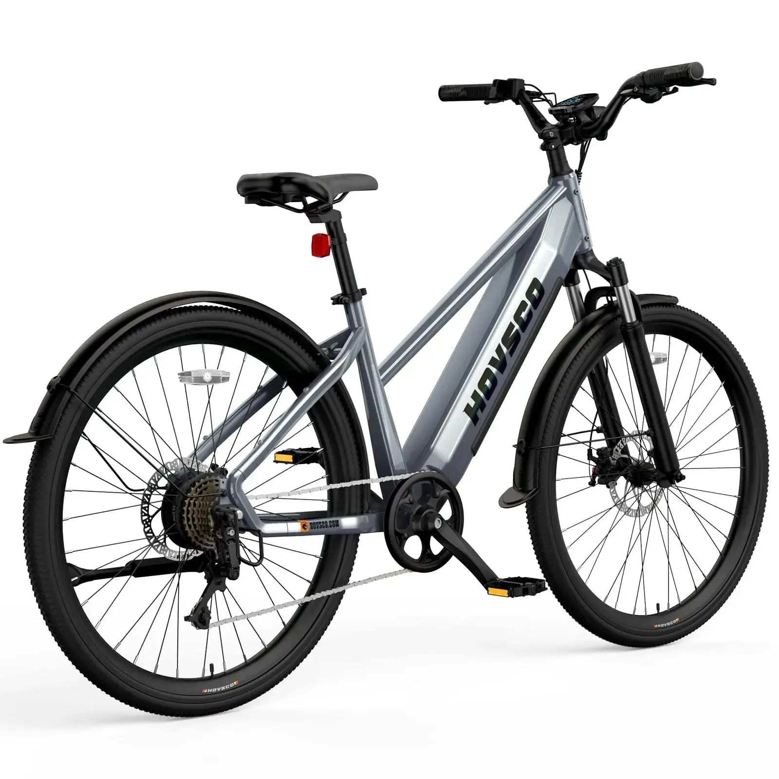 HOVSCO HovCity 27.5" Step-Thru Cruiser Electric Bike For Adults - Green Vista Living