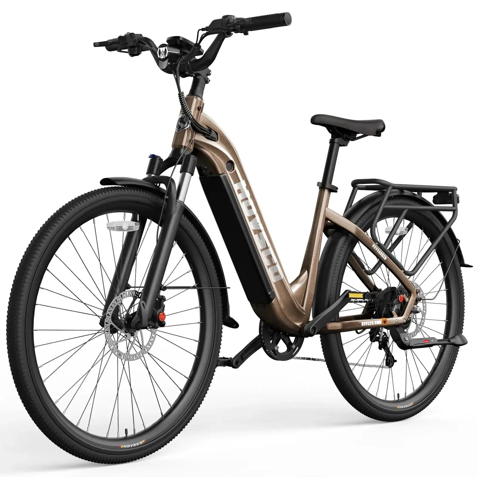 HOVSCO HovRanger 27.5" Step-Thru Commuter Bike - Green Vista Living