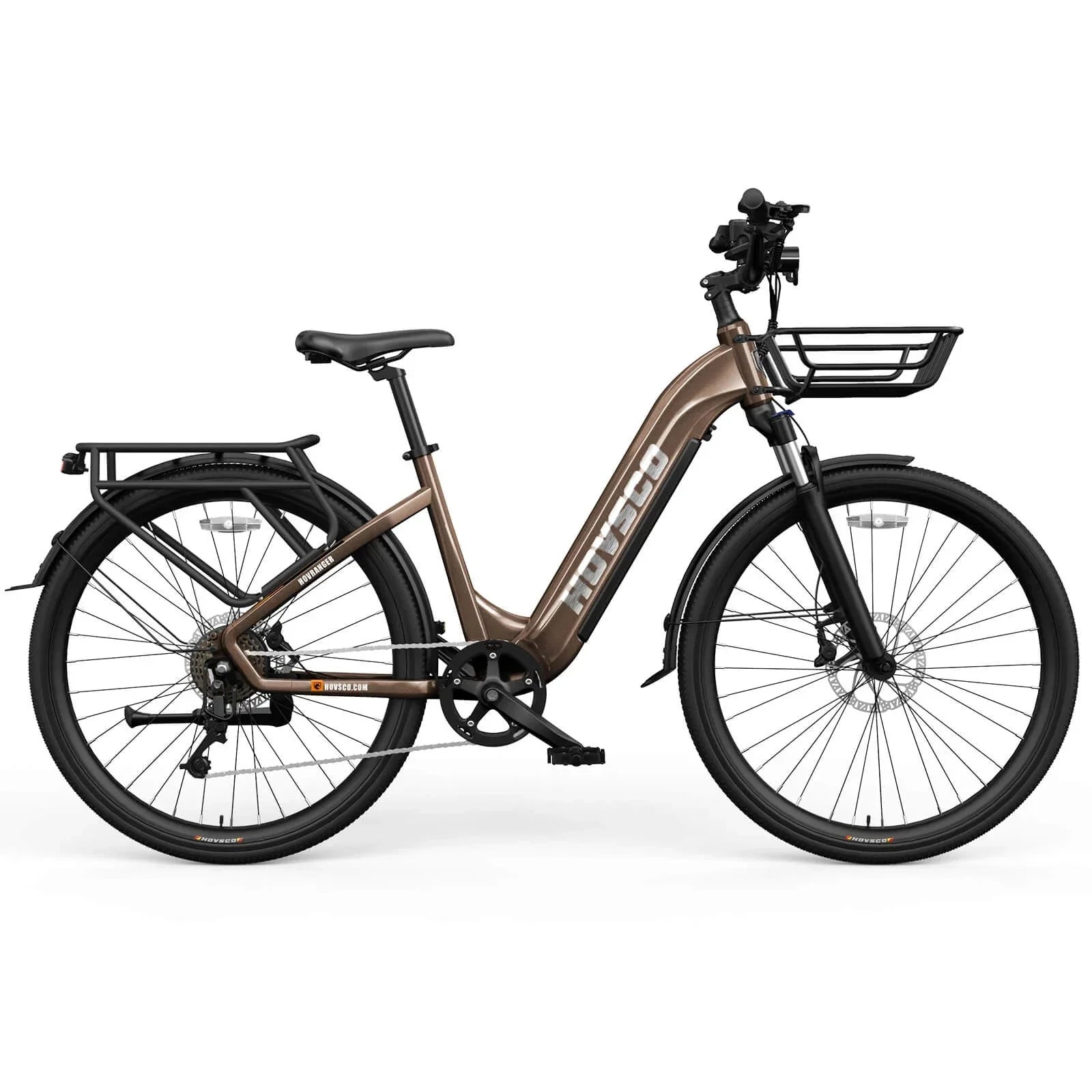 HOVSCO HovRanger 27.5" Step-Thru Commuter Bike - Green Vista Living