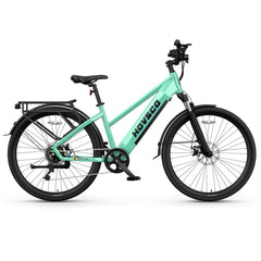 HOVSCO HovCity 27.5" Step-Thru Cruiser Electric Bike For Adults - Green Vista Living