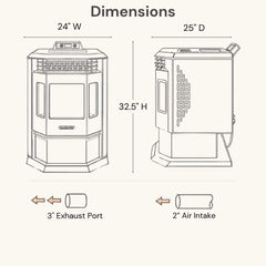 ComfortBilt HP22 Pellet Stove Burgundy Special Buy!!!