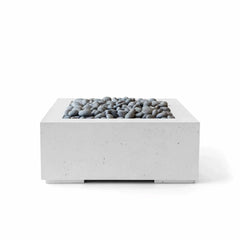 Flame Havens 32" x 32" Square Alea GFRC Fire Pit - 120v On/Off Electronic Ignition by Dekko Concrete and HPC Fire