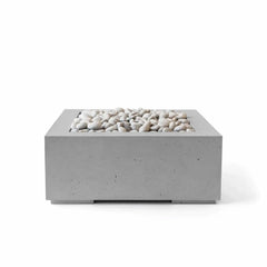 Flame Havens 32" x 32" Square Alea GFRC Fire Pit - MLFPK Match Lit Ignition by Dekko Concrete and HPC Fire
