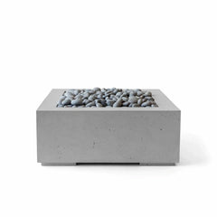 Flame Havens 32" x 32" Square Alea GFRC Fire Pit - 120v On/Off Electronic Ignition by Dekko Concrete and HPC Fire