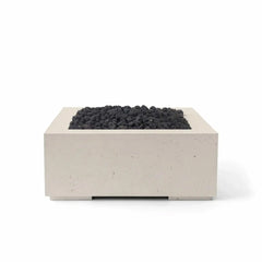 Flame Havens 32" x 32" Square Alea GFRC Fire Pit - MLFPK Match Lit Ignition by Dekko Concrete and HPC Fire