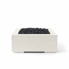 Flame Havens 32" x 32" Square Alea GFRC Fire Pit - MLFPK Match Lit Ignition by Dekko Concrete and HPC Fire