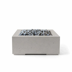 Flame Havens 32" x 32" Square Alea GFRC Fire Pit - MLFPK Match Lit Ignition by Dekko Concrete and HPC Fire