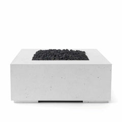 Flame Havens 40" x 40" Square Alea GFRC Fire Pit - 24v On/Off Electronic Ignition by Dekko Concrete and HPC Fire