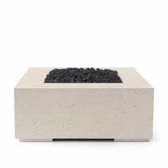 Flame Havens 40" x 40" Square Alea GFRC Fire Pit - 120v On/Off Electronic Ignition by Dekko Concrete and HPC Fire
