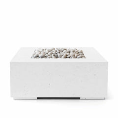 Flame Havens 40" x 40" Square Alea GFRC Fire Pit - 24v On/Off Electronic Ignition by Dekko Concrete and HPC Fire