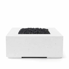 Flame Havens 40" x 40" Square Alea GFRC Fire Pit - 120v On/Off Electronic Ignition by Dekko Concrete and HPC Fire