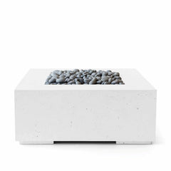 Flame Havens 40" x 40" Square Alea GFRC Fire Pit - 24v On/Off Electronic Ignition by Dekko Concrete and HPC Fire