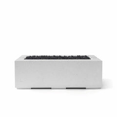 Flame Havens 48" x 26" Linear Avera GFRC Fire Pit - MLFPK Match Lit Ignition by Dekko Concrete and HPC Fire