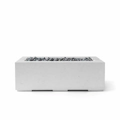 Flame Havens 48" x 26" Linear Avera GFRC Fire Pit - MLFPK Match Lit Ignition by Dekko Concrete and HPC Fire