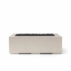 Flame Havens 48" x 26" Linear Avera GFRC Fire Pit - MLFPK Match Lit Ignition by Dekko Concrete and HPC Fire
