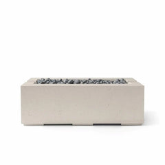Flame Havens 48" x 26" Linear Avera GFRC Fire Pit - 24v On/Off Electronic Ignition by Dekko Concrete and HPC Fire