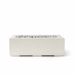 Flame Havens 48" x 26" Linear Avera GFRC Fire Pit - 120v On/Off Electronic Ignition by Dekko Concrete and HPC Fire
