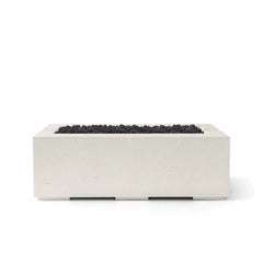 Flame Havens 48" x 26" Linear Avera GFRC Fire Pit - MLFPK Match Lit Ignition by Dekko Concrete and HPC Fire