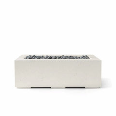 Flame Havens 48" x 26" Linear Avera GFRC Fire Pit - 24v On/Off Electronic Ignition by Dekko Concrete and HPC Fire