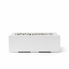 Flame Havens 48" x 26" Linear Avera GFRC Fire Pit - 24v On/Off Electronic Ignition by Dekko Concrete and HPC Fire