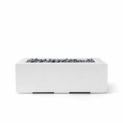Flame Havens 48" x 26" Linear Avera GFRC Fire Pit - MLFPK Match Lit Ignition by Dekko Concrete and HPC Fire
