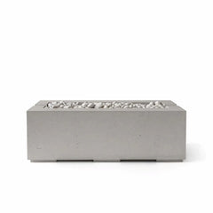 Flame Havens 48" x 26" Linear Avera GFRC Fire Pit - MLFPK Match Lit Ignition by Dekko Concrete and HPC Fire