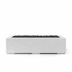 Flame Havens 60" x 26" Linear Avera GFRC Fire Pit - MLFPK Match Lit Ignition by Dekko Concrete and HPC Fire