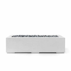 Flame Havens 60" x 26" Linear Avera GFRC Fire Pit - MLFPK Match Lit Ignition by Dekko Concrete and HPC Fire
