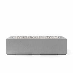 Flame Havens 60" x 26" Linear Avera GFRC Fire Pit - 120v On/Off Electronic Ignition by Dekko Concrete and HPC Fire