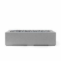 Flame Havens 60" x 26" Linear Avera GFRC Fire Pit - 24v On/Off Electronic Ignition by Dekko Concrete and HPC Fire