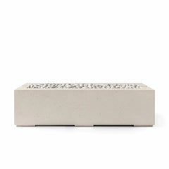 Flame Havens 60" x 26" Linear Avera GFRC Fire Pit - MLFPK Match Lit Ignition by Dekko Concrete and HPC Fire