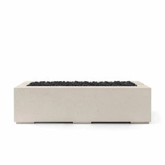 Flame Havens 60" x 26" Linear Avera GFRC Fire Pit - MLFPK Match Lit Ignition by Dekko Concrete and HPC Fire