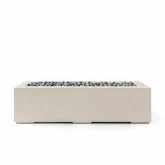 Flame Havens 60" x 26" Linear Avera GFRC Fire Pit - 120v On/Off Electronic Ignition by Dekko Concrete and HPC Fire